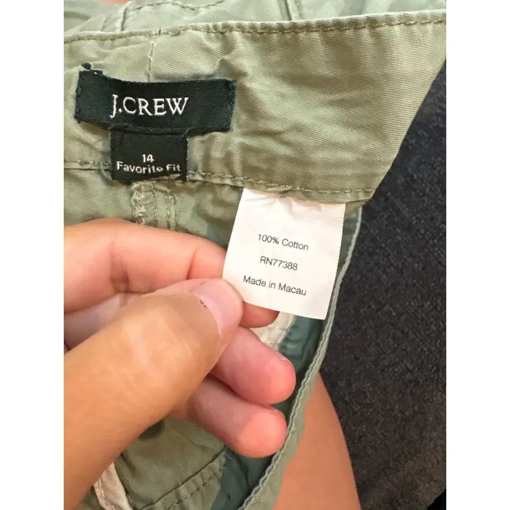 Y2K J. Crew olive green cargo pants